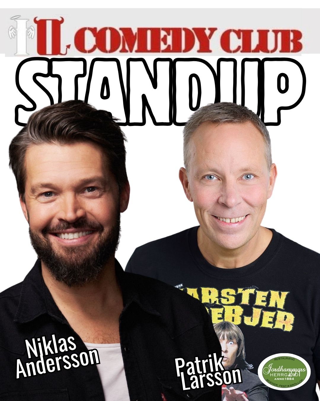IQ comedy Cclub Niklas Andersson Patrik Larsson Standup